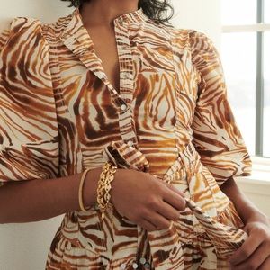 NWT Love the Label Colorful swirl motif midi dress
